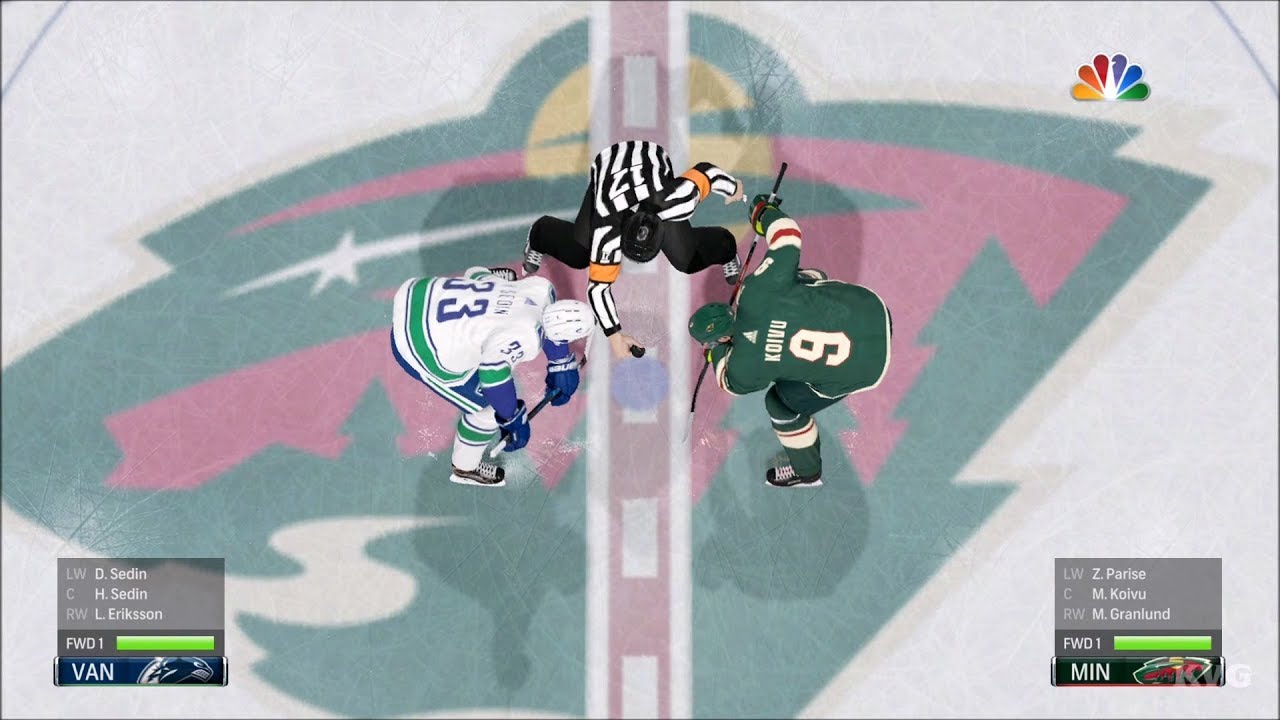 NHL 18 - Minnesota Wild vs Vancouver Canucks - Gameplay (HD) [1080p60FPS]