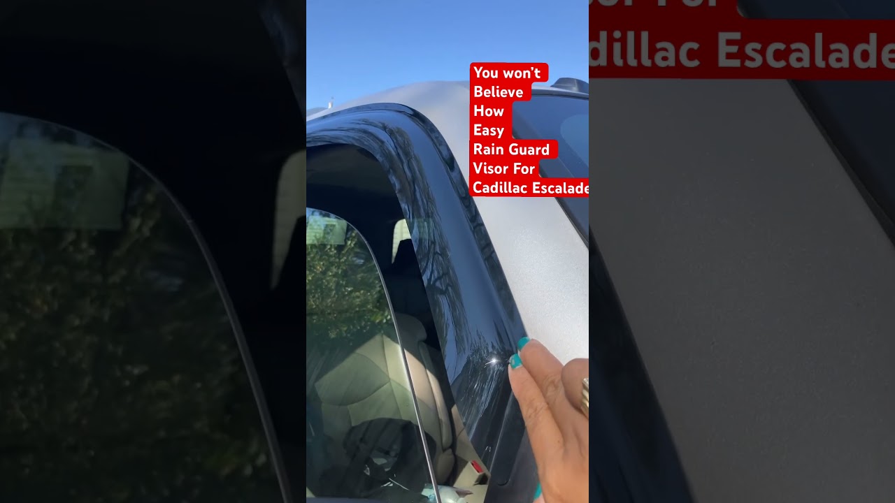You won&rsquo;t believe how easy to install Cadillac Escalade Rain Visor Guard #viral #flordilinagregoire