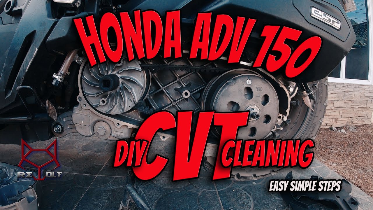 Honda ADV 150 | DIY CVT cleaning simple steps!
