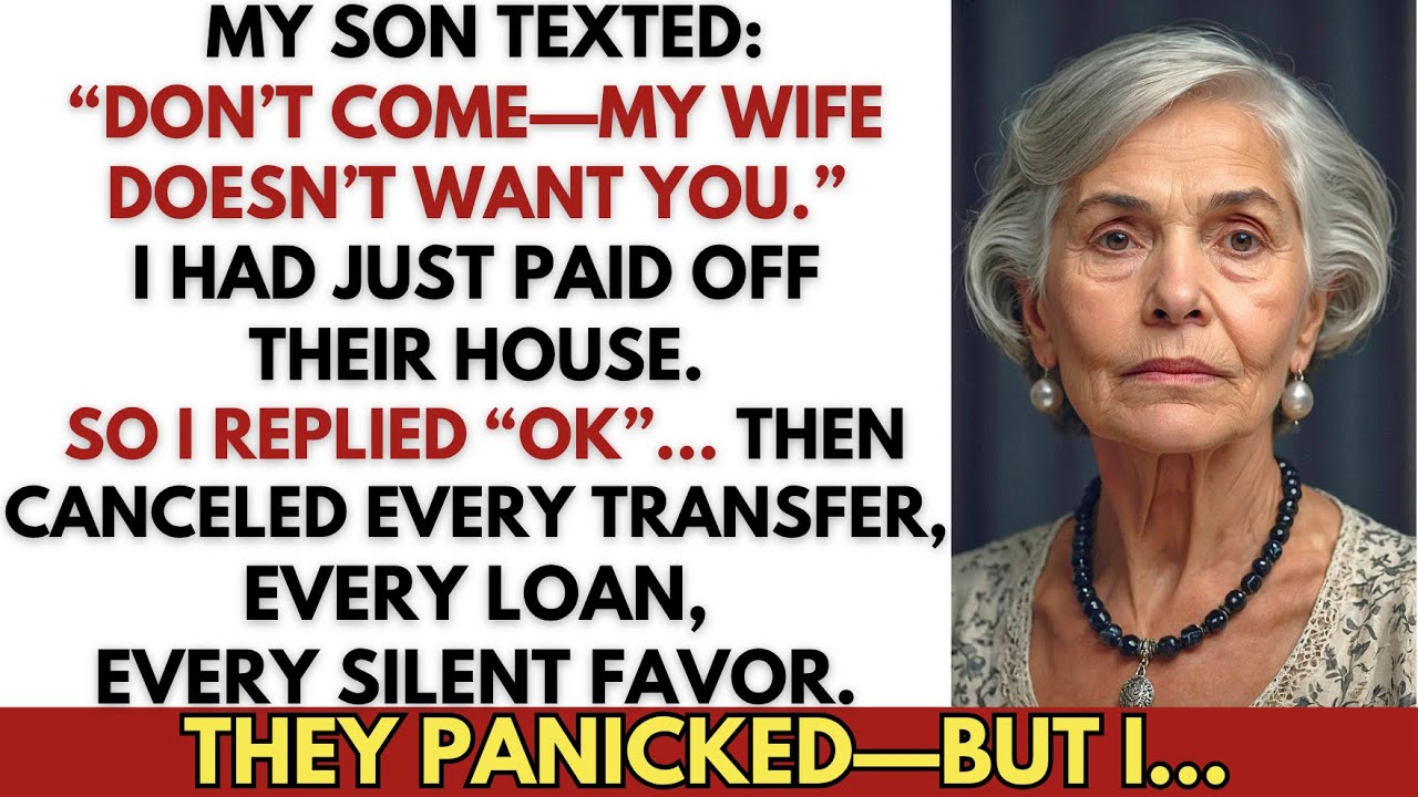 My Son Texted Me: “You Weren't Invited To Dinner, My Wife Doesn't Want You There.” But I...