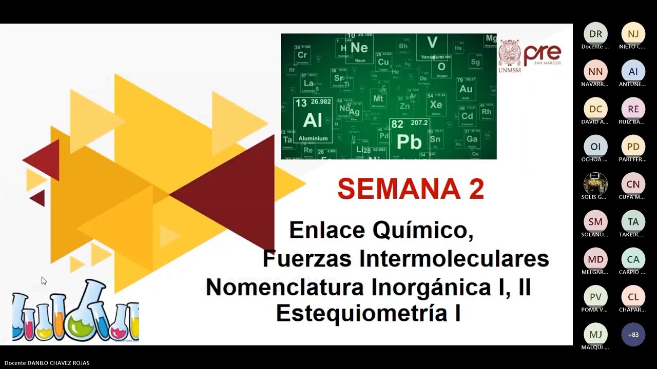 Química - Semana 02 - Pre San Marcos Ciclo Especial de Verano 2026 (Nuevo Ciclo)