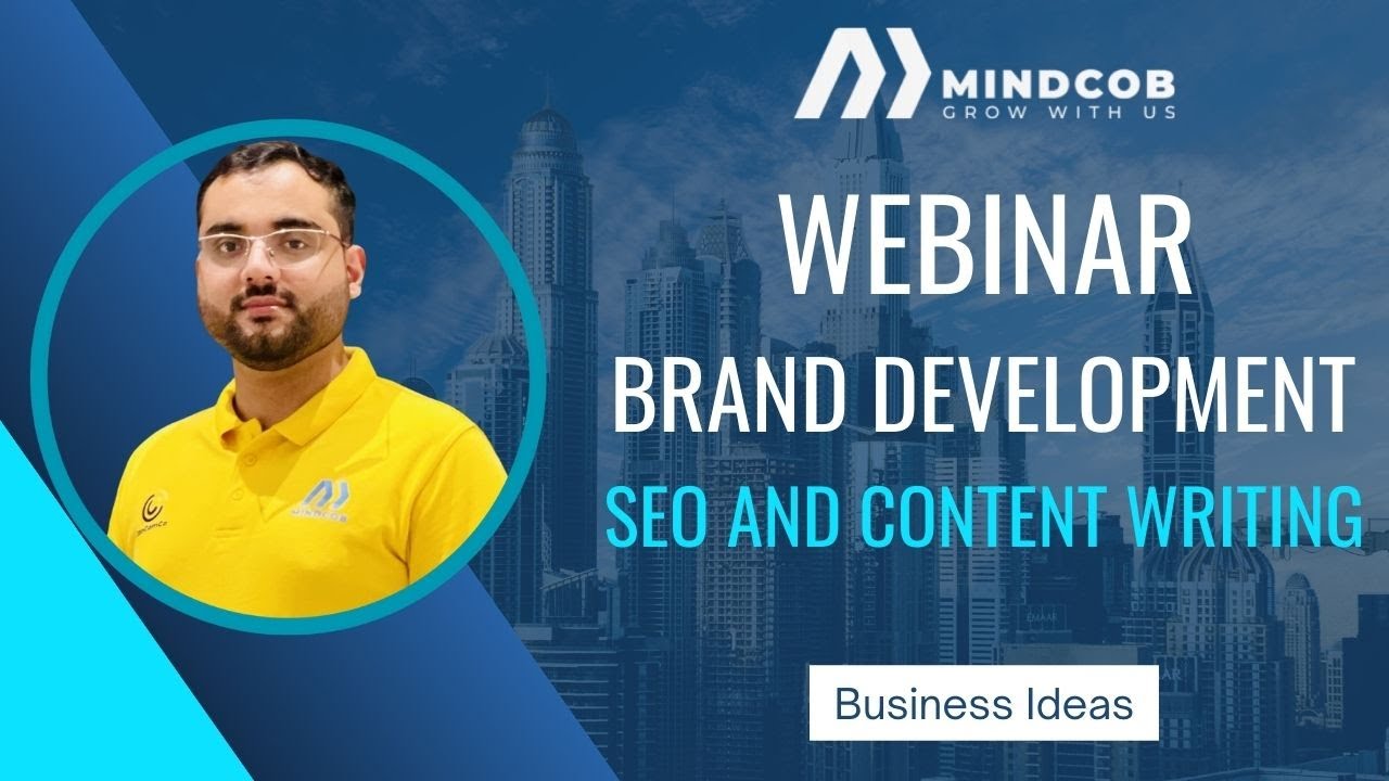 Mindcob Live Webinar on Content Writing and SEO for Brand Development
