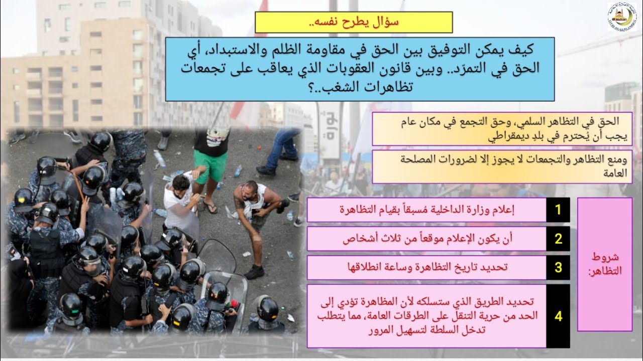 حق مقاومة الظلم والاستبداد 2 - G10 Sec  التربية الوطنية 🇱🇧