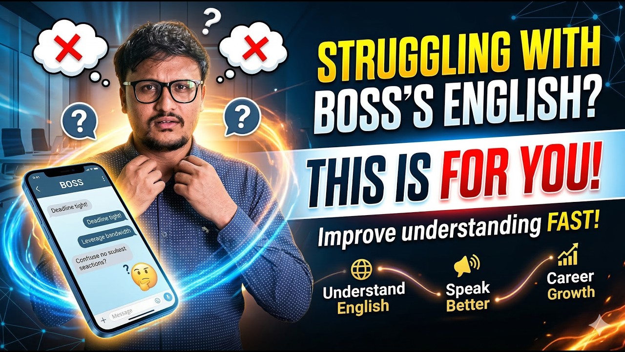 Can't Understand Your Boss? 😨 Do This to Improve English FAST!