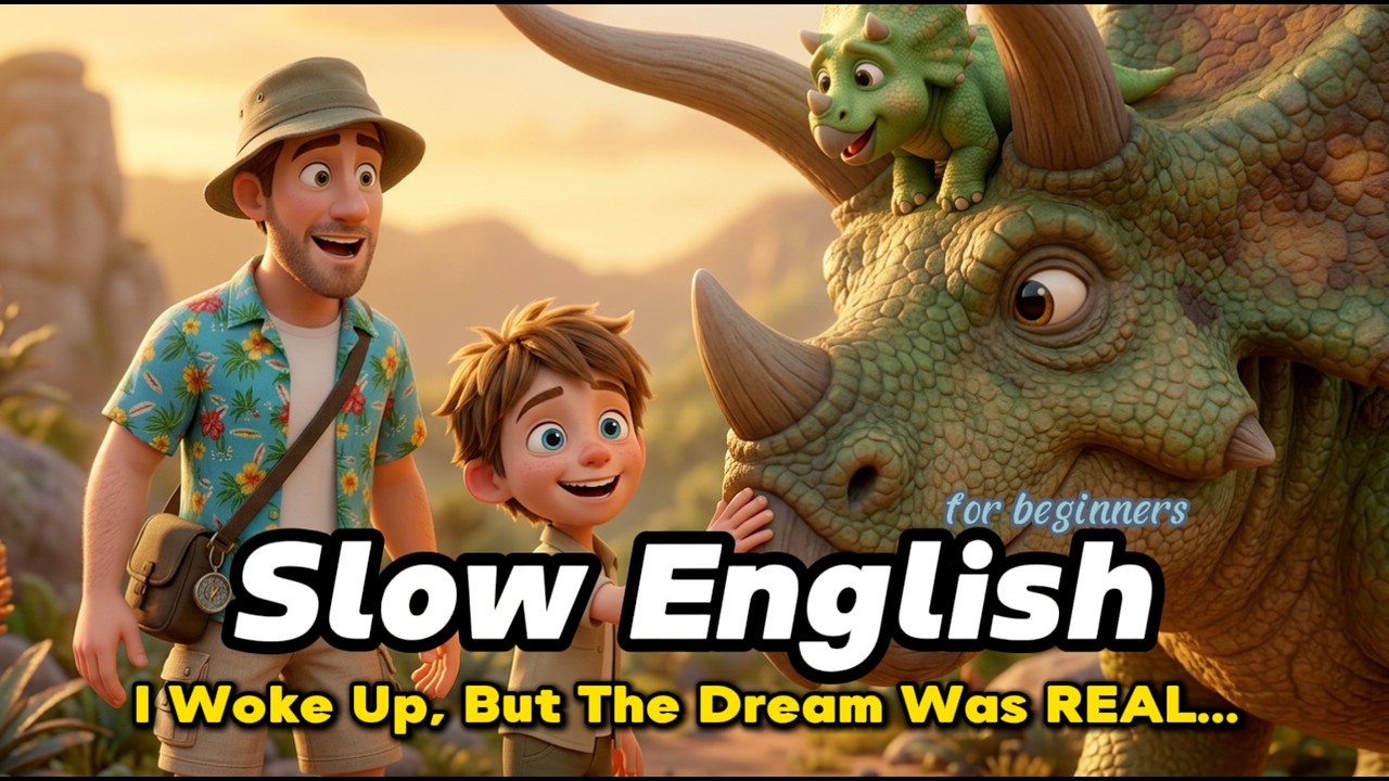 Dinosaur Adventure! 🦕 | Slow English Listening Practice (A2 Level)