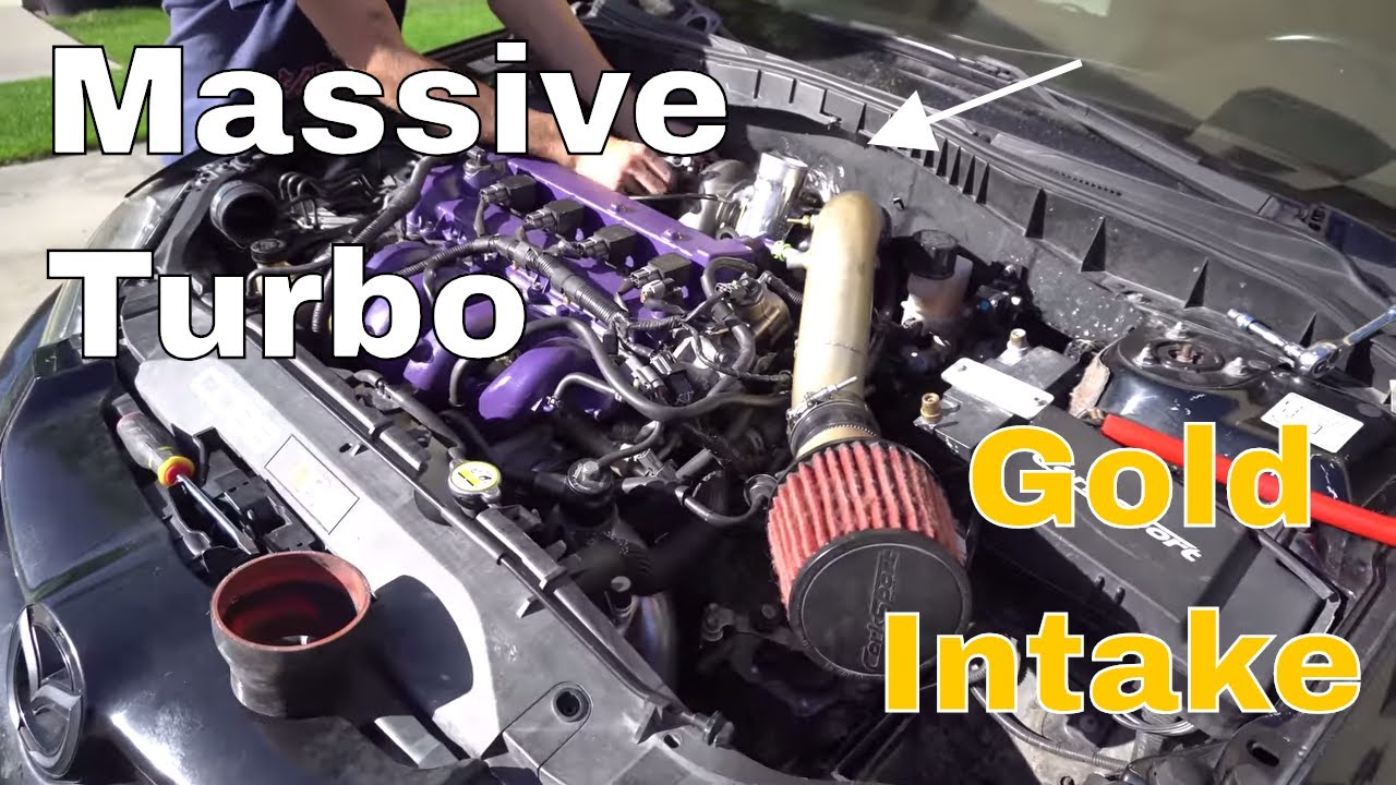 Установка впускного коллектора и приемной трубы Big Turbo Mazdaspeed 6