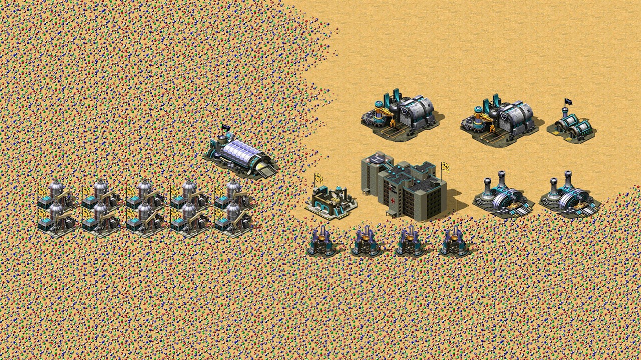 Yuri's Revenge Red Alert 2 DJM 2028 Новая карта Будущая сложность Супер