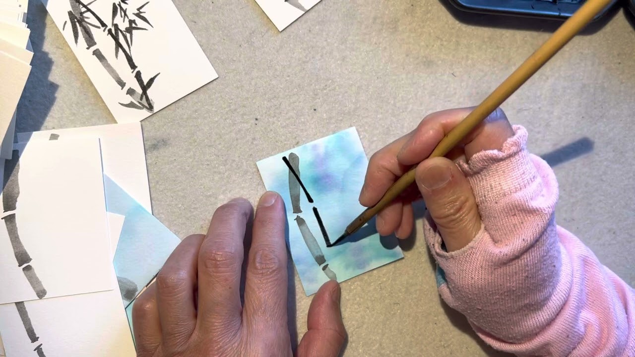 Blablabla on art spirit, life etc while making cards asmr