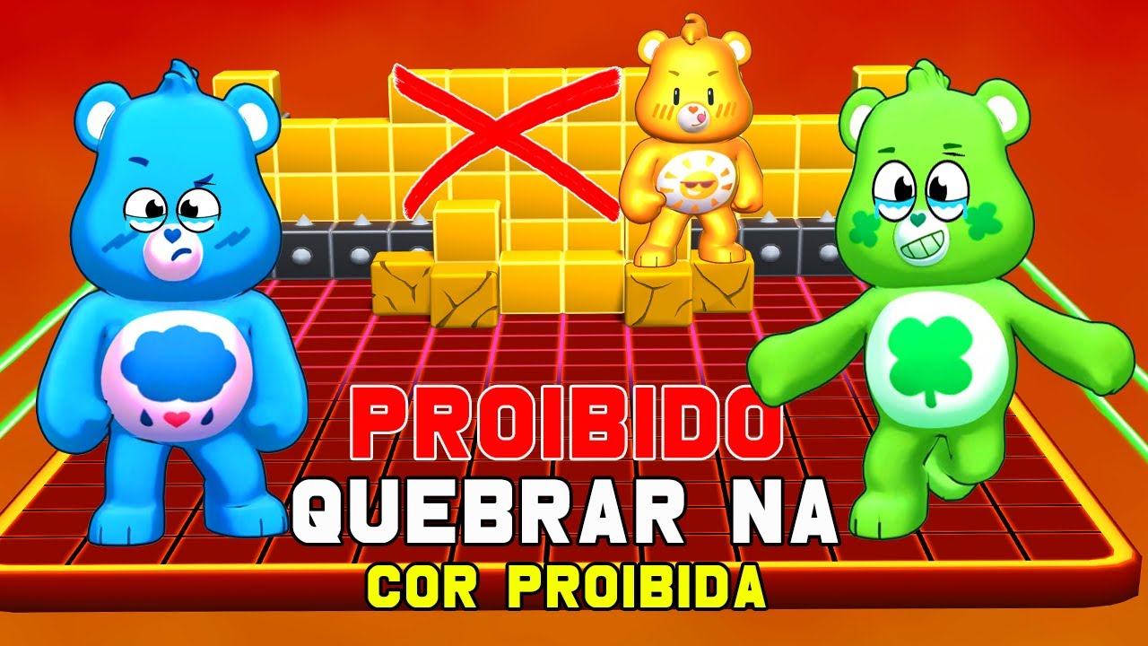 PROIBIDO QUEBRAR BLOCOS NO BLOCK DASH LENDARIO DO STUMBLE GUYS (URSINHOS COLORIDOS CARINHOSOS)