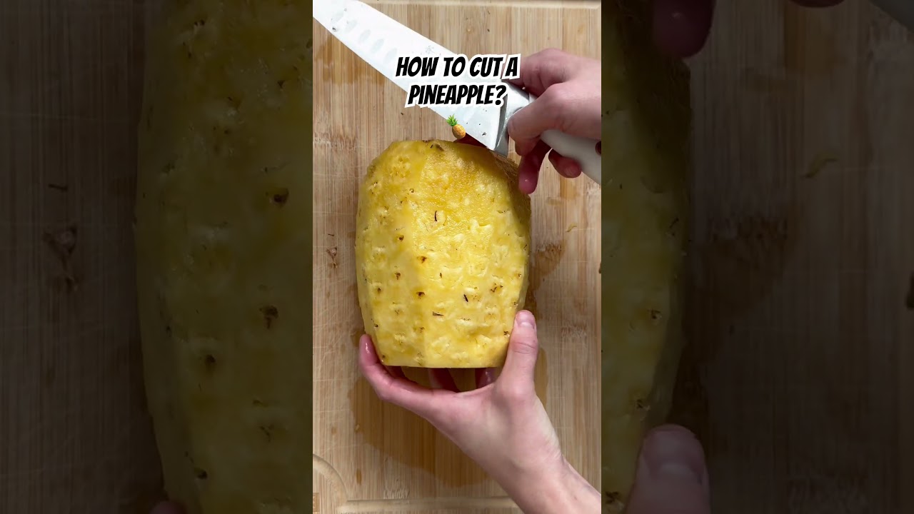 Как резать ананас ножом?🍍#ананас