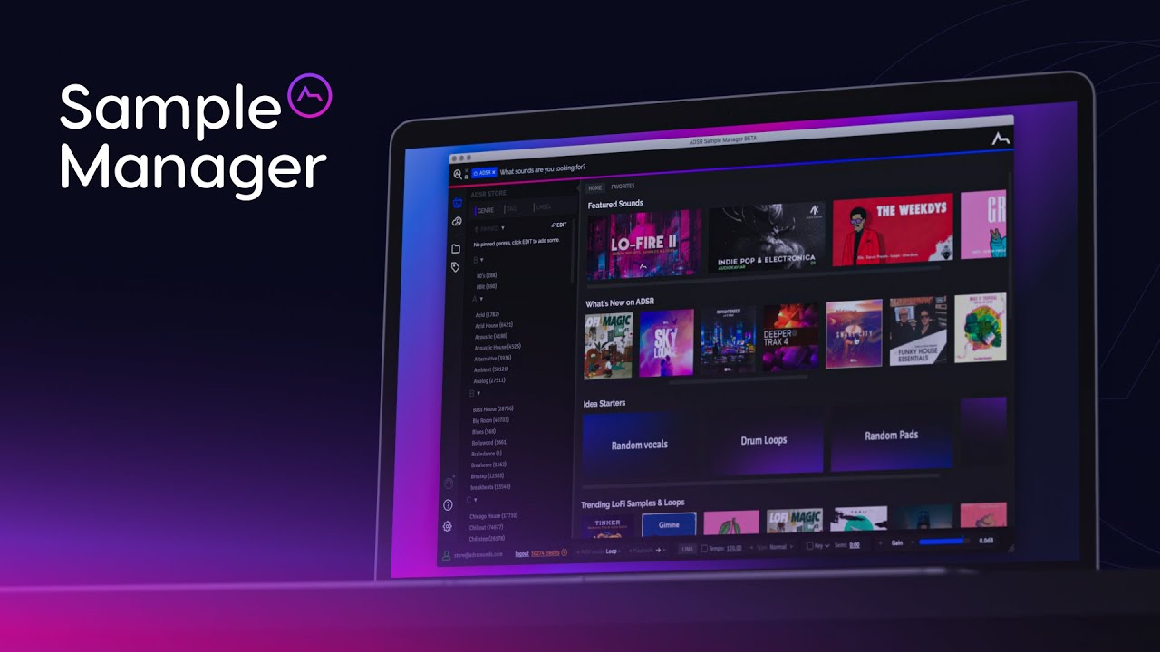 Find Your Sound - Discover a near-unlimited library of sounds. ADSR Sample Manager v1.6 update