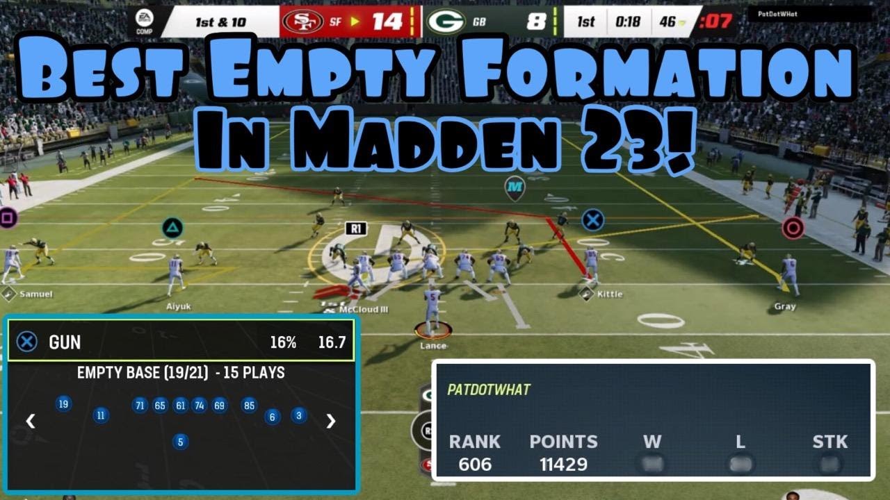 This Is The BEST Empty In Madden 23! | Empty Base Live Gameplay |