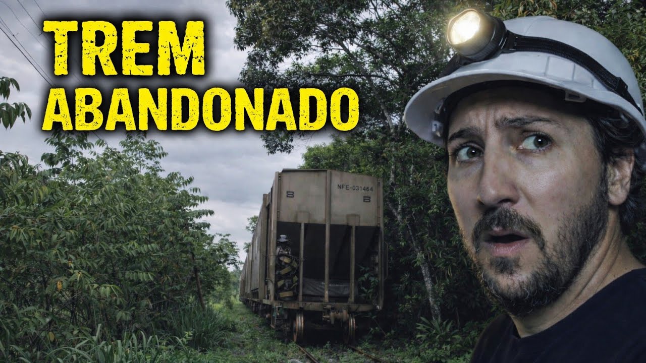 TREM ABANDONADO NO MEIO DO MATO 