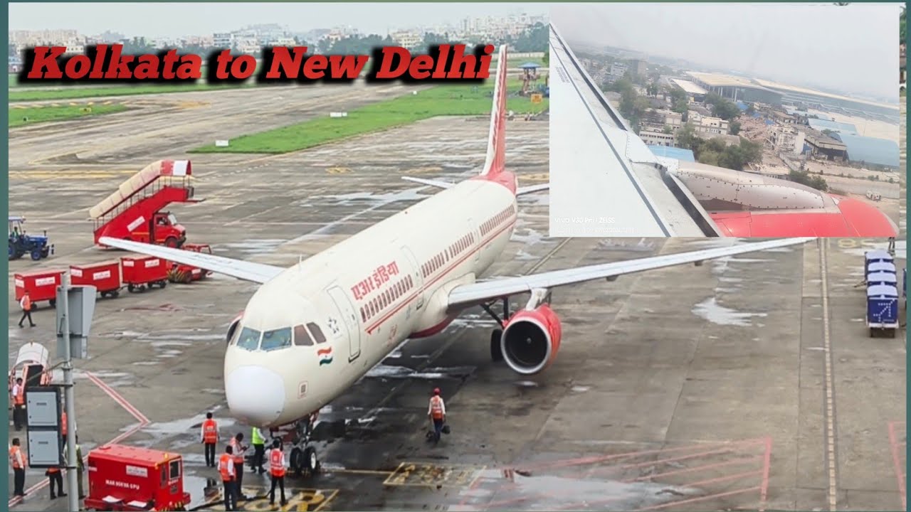 🛬Kolkata to New Delhi Full Guide // Flight Journey  First Time / Air India @slshubhovlog3024 ✈️