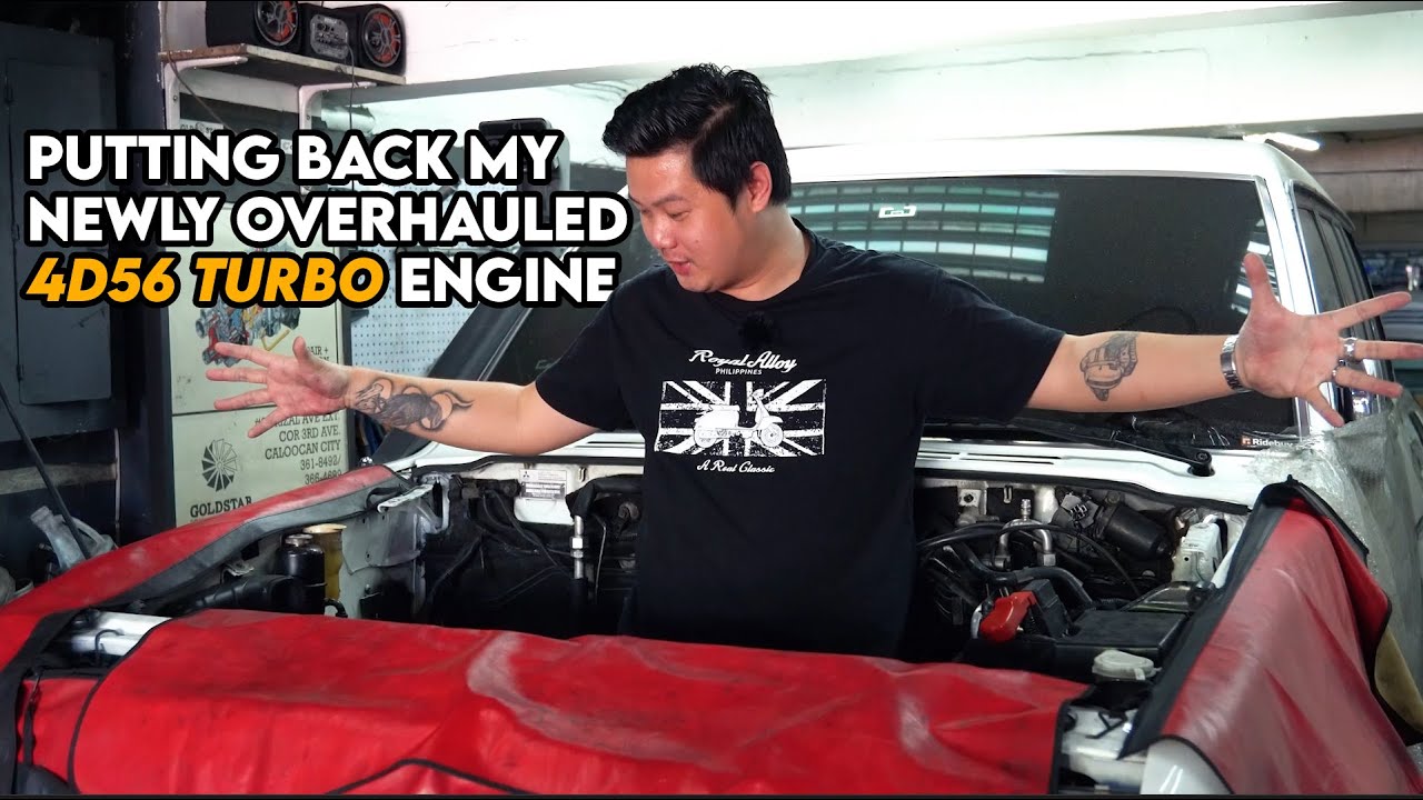 PUTTING BACK MY NEWLY OVERHAULED 4D56 TURBO ENGINE