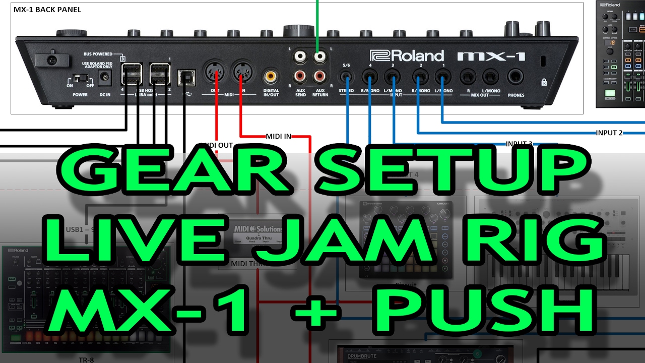 Behind the scenes - Roland MX-1 setup & Ableton Push