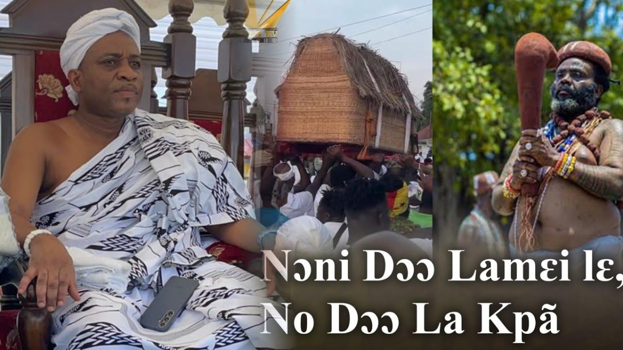 La Shikitele Nii Adjei Koofeh IV, Mourns Nuumo Yemo Broni VII, La Wul)m) Final funeral Rites...