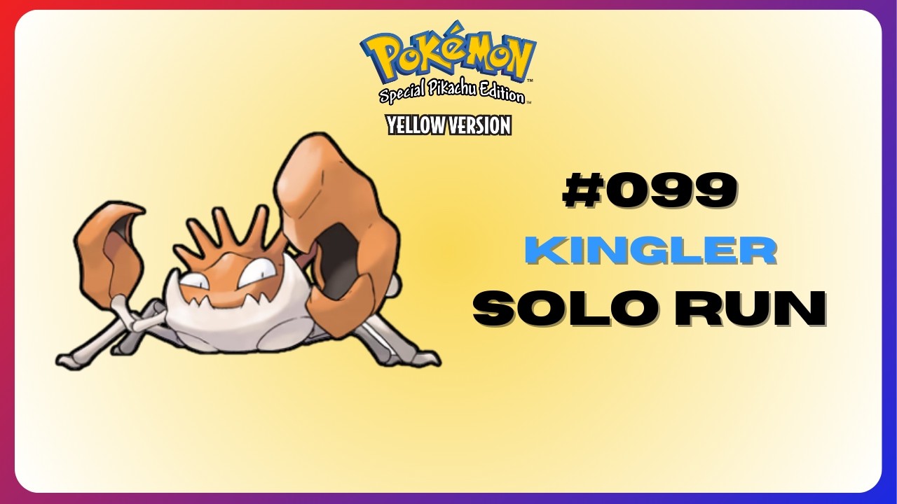 How Good is Kingler in Pokémon Yellow? | Solo Run