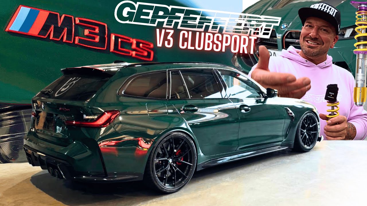 BMW M3 CS Touring mit GEPFEFFERT V3 Clubsport / British Racing Green