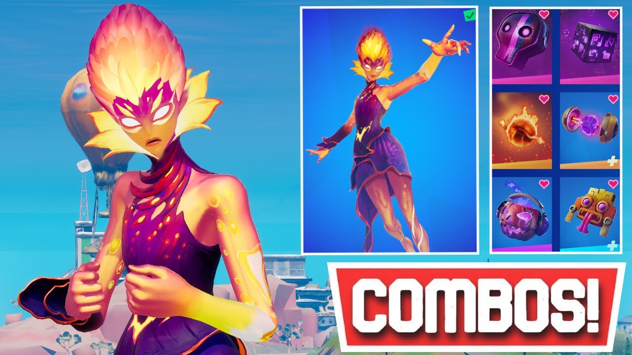 *NEW* BEST THE HERALD SKIN [BURNING EMBER STYLE] [CHAPTER 3 SEASON 4 SECRET SKIN] COMBOS! | Fortnite