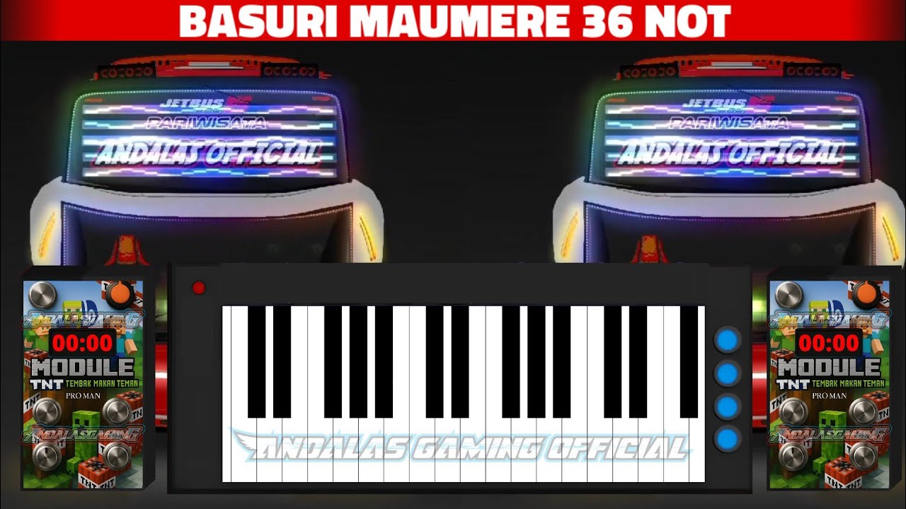 Telolet Basuri Maumere 36 Not AzkDuino Versi Pianika || Basuri Pianika