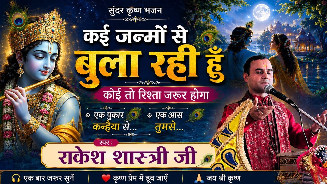 कई जन्मो से बुला रही हूँ (सुंदर भजन) राकेश शास्त्री 7055871236
