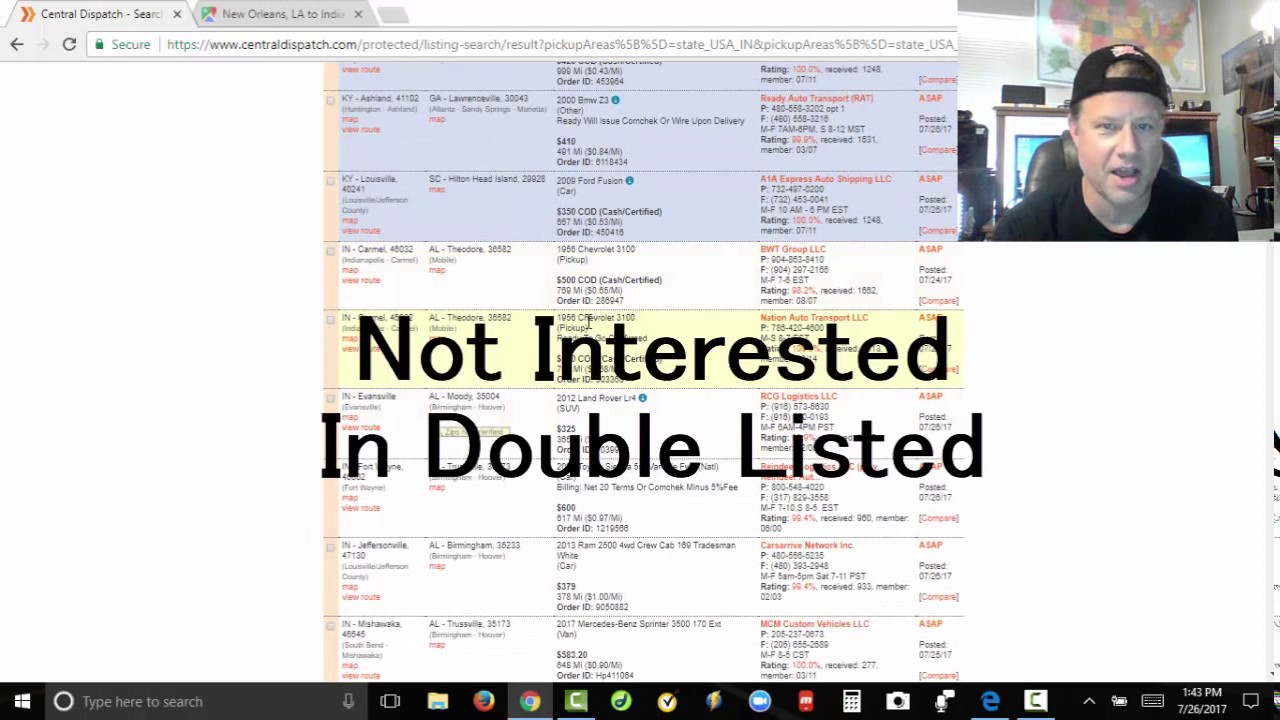 Central Dispatch Auto Transport Load Board Route Scout Tips Tutorial