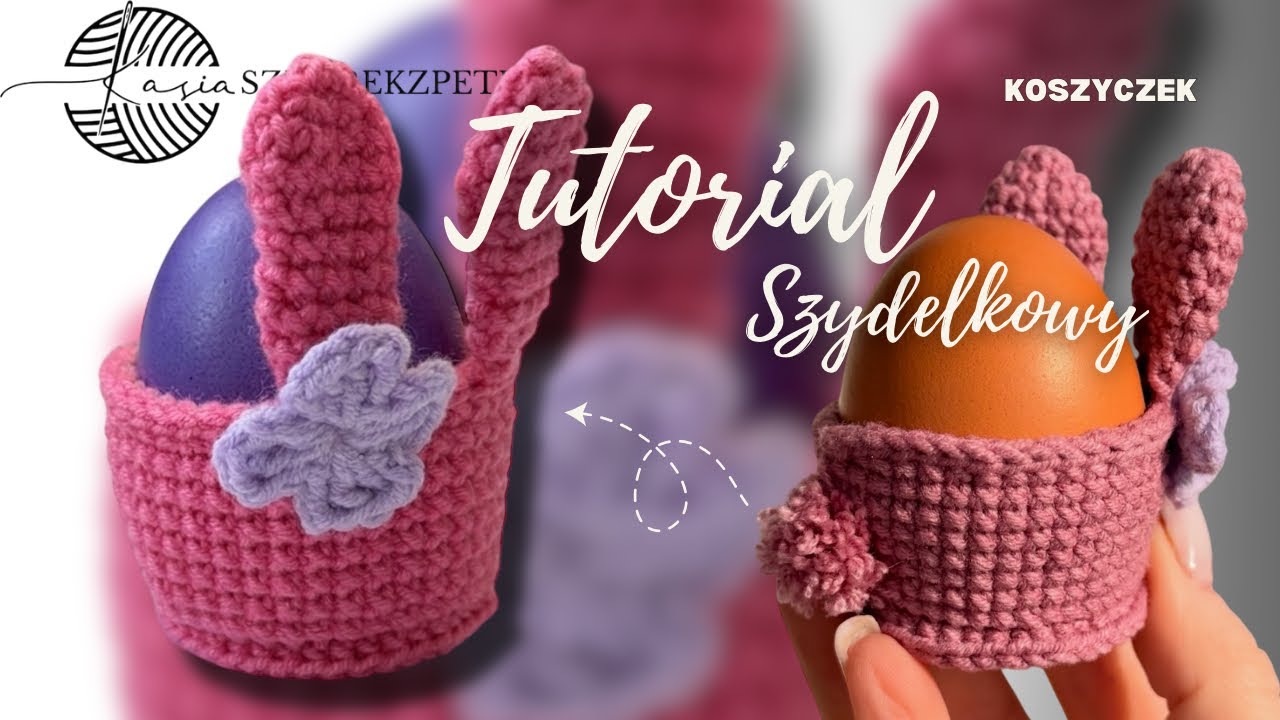 Ja zrobić króliczka koszyczek na Wielkanoc na szydełku. Tutorial krok po kroku od Sznurekzpetelka 
