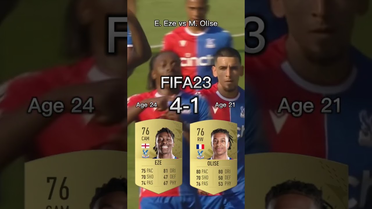 Eberechi Eze vs Michael Olise【FIFA OVR Compilation】エゼvsオリーセ