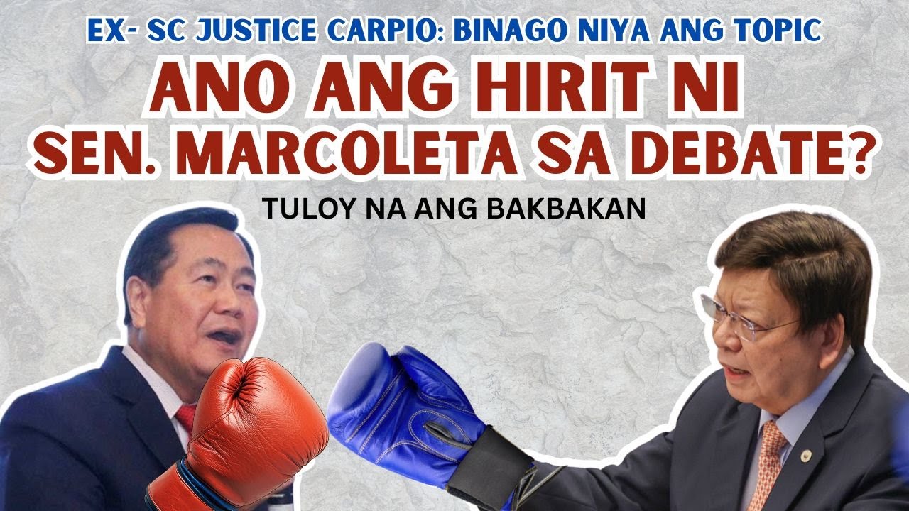 SEN. MARCOLETA, TULOY ANG. BAKBAKAN SA DEBATE | MAY HIRIT PA SI MARCOLETA