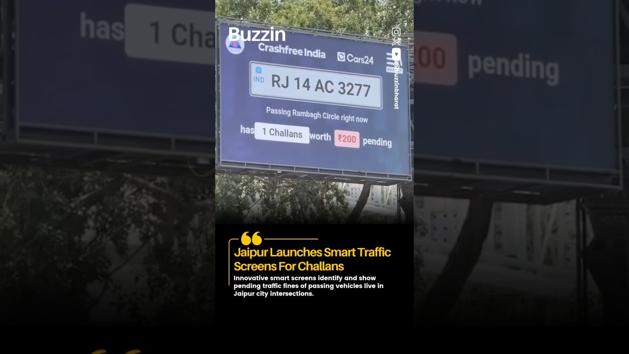 Jaipur Launches Smart Traffic Screens For Challans