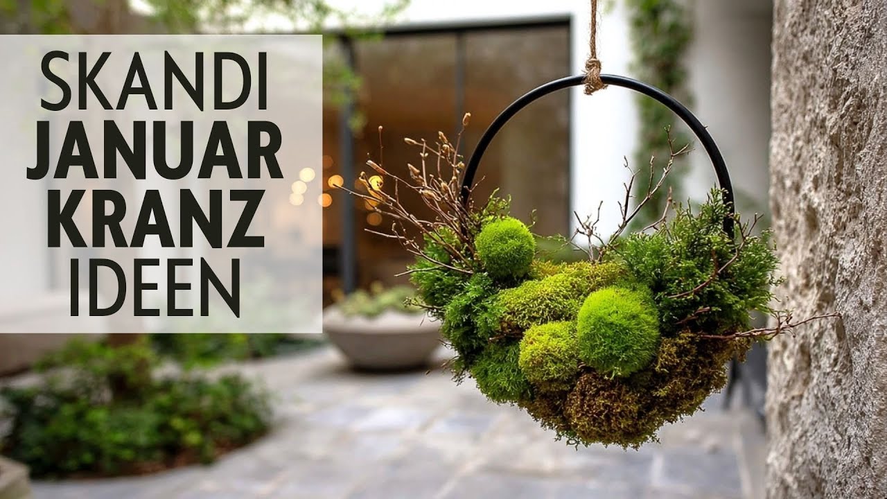 ❄️Türkranz Januar: 15 Nordische Winterideen mit Eukalyptus, Weidenzweige & Moos 🌿
