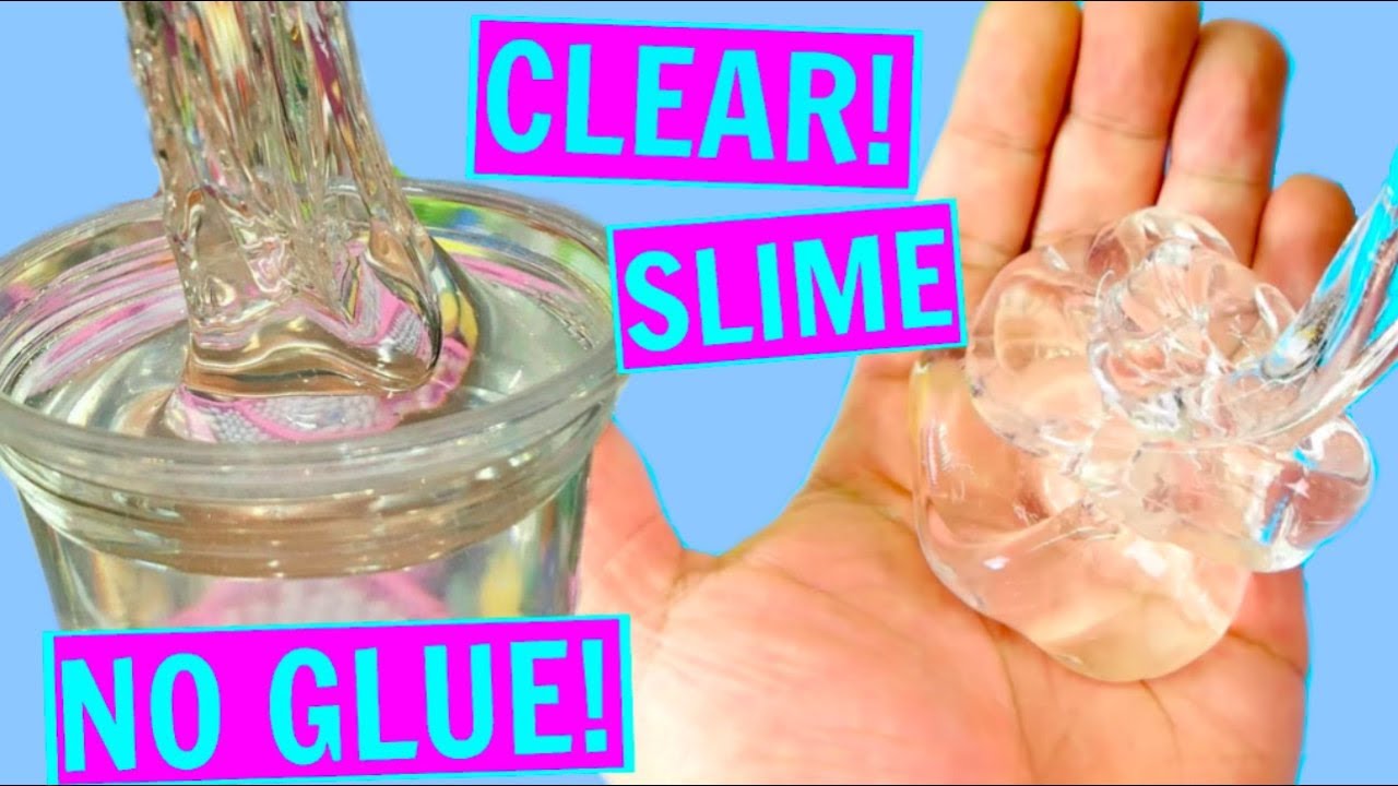 DIY INSTANT CLEAR SLIME! HOW TO MAKE CLEAR SLIME WITHOUT GLUE, WITHOUT BORAX! GLUELESS SLIME!