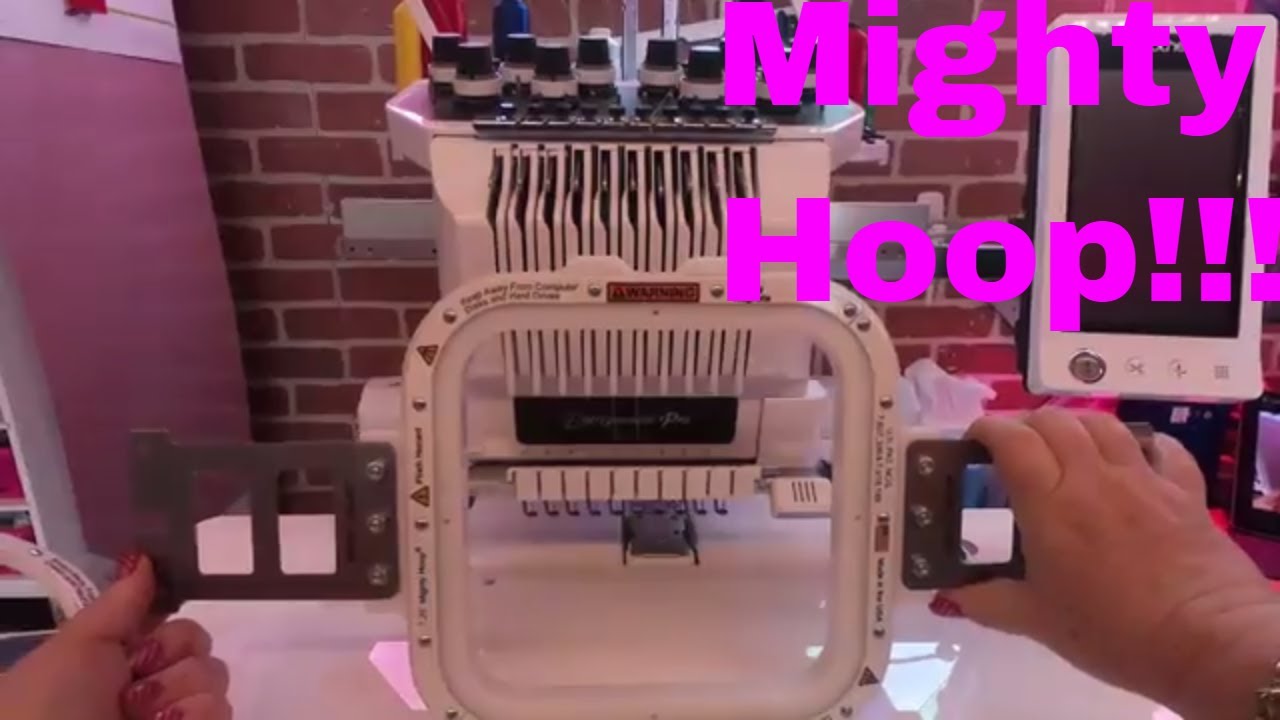 Magnetic Hoops for the PR1000E Embroidery Machine  MIGHTY HOOPS ROCK!😍
