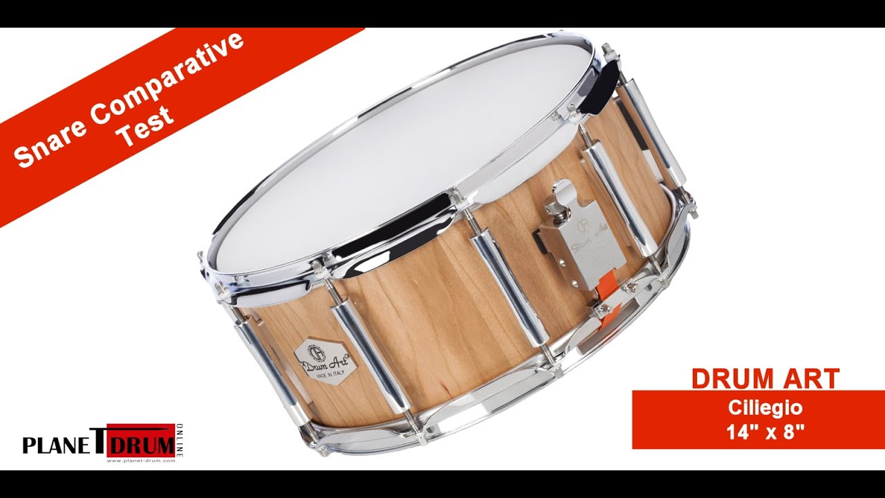 DRUMART Rullante in ciliegio 14” X 8” - Snare comparative test