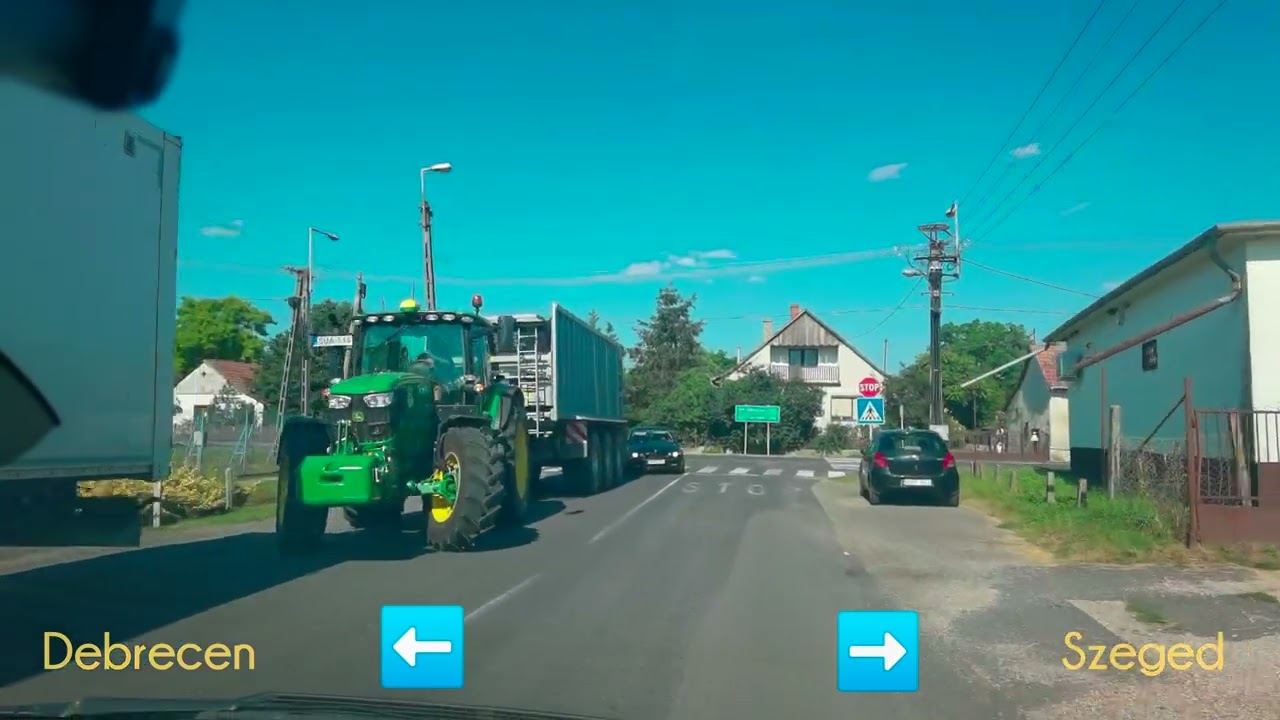 F&uuml;zesgyarmat - Furta - Kom&aacute;di (driving in Hungary)