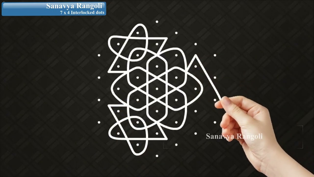 Marghazhli kambi kolam for beginners|| Sikku kolam || chukka muggu || Easy kolam || kolam 2026