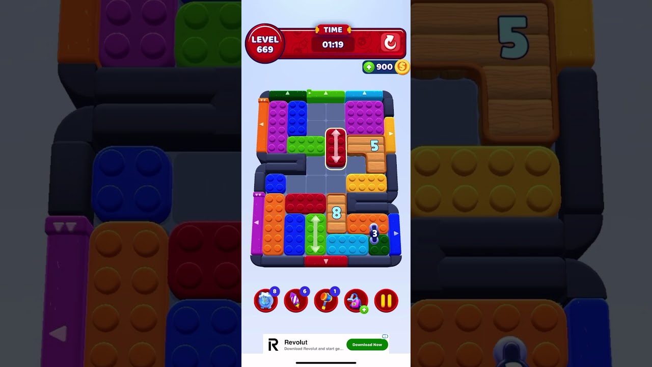 Colour Block Jam Level 669 New walkthrough