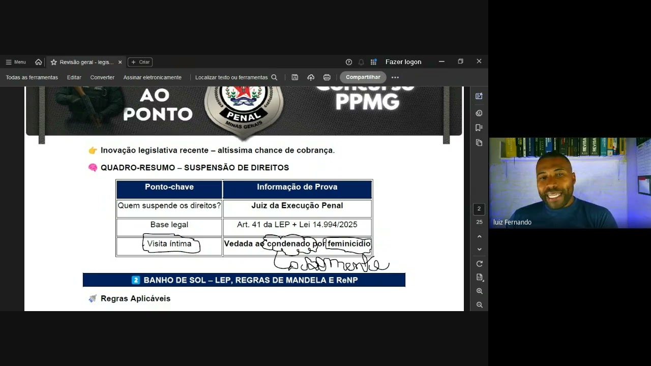 LEP - REVISÃO COMPLETA CONCURSO PPMG
