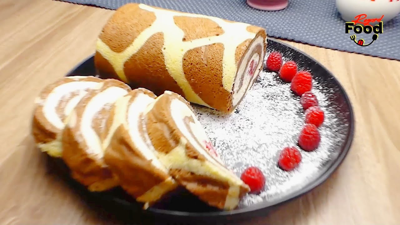 Gâteau roulé girafe,un gâteau aussi beau que bon !