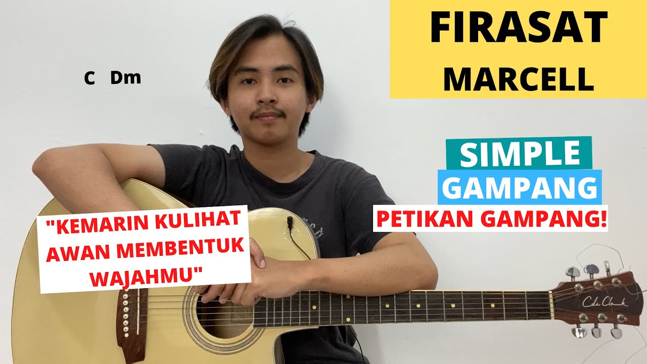 TUTORIAL PETIKAN (Firasat - Marcell/Raisa) (Tutorial Gitar) CHORD SIMPLE GAMPANG! Easy Guitar!