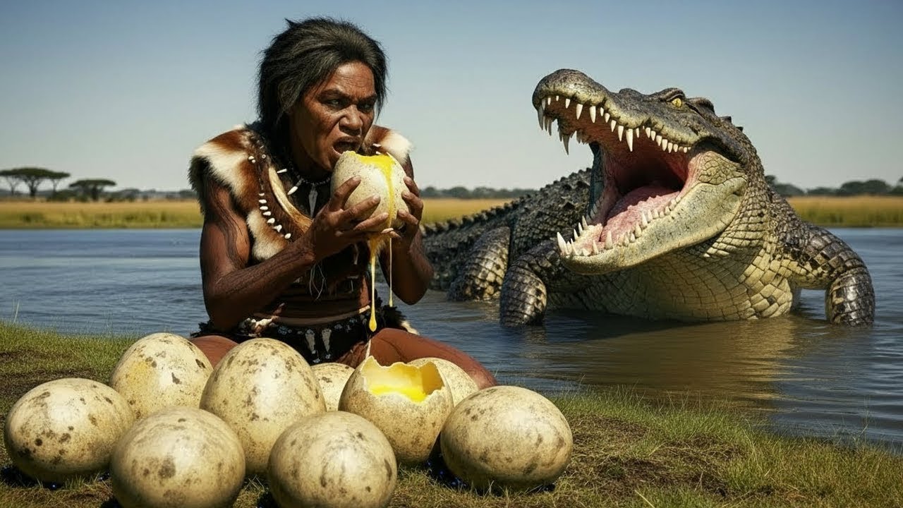 Life 2.9 Million Years Ago: Human Ancestors VS Giant Crocodile Ancestors – The Deadliest Encounter