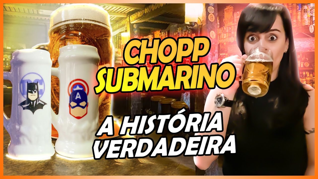 CONHEÇA A ORIGEM DO CHOPP SUBMARINO + COMO É FEITO O CHOPP SUBMARINO + ONDE EXPERIMENTAR O ORIGINAL