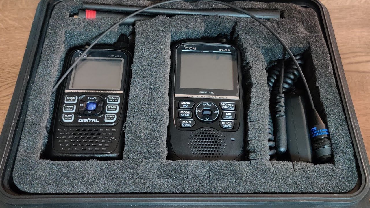 ICOM ID-52e vs ID-51e  Zubehör und durch die Menüführung
