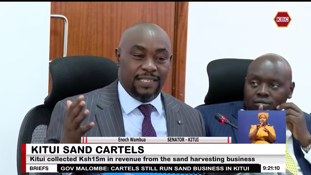 Governor Malombe: Cartels still run sand business in Kitui