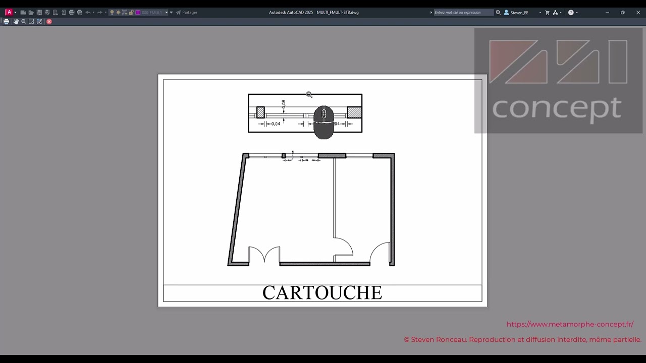 Créer une mise en page avec plusieurs fenêtres de présentations, sur AutoCAD