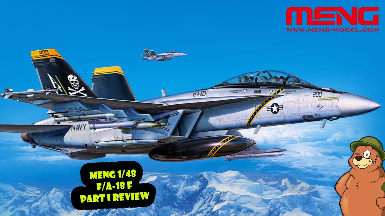 Обзор самолета Meng 1/48 f/a-18f Super Hornet, часть 1.
