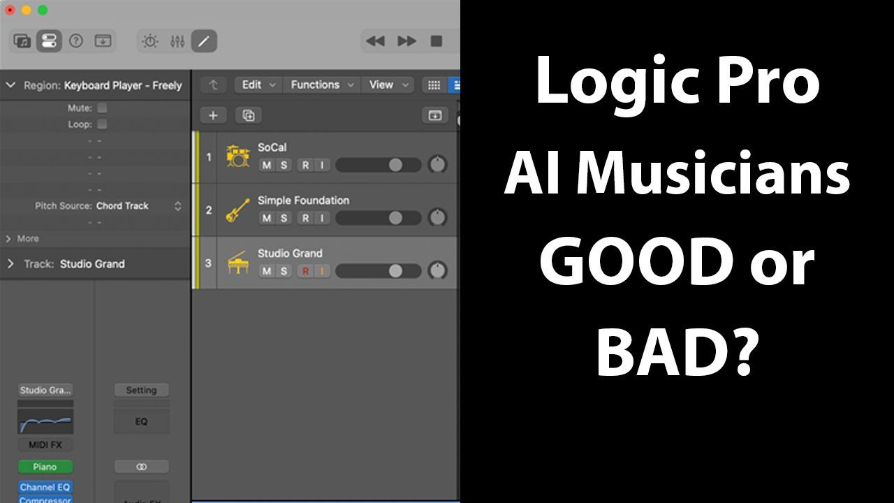 Logic Pro 11 A.I. Musicians - Good or Bad?