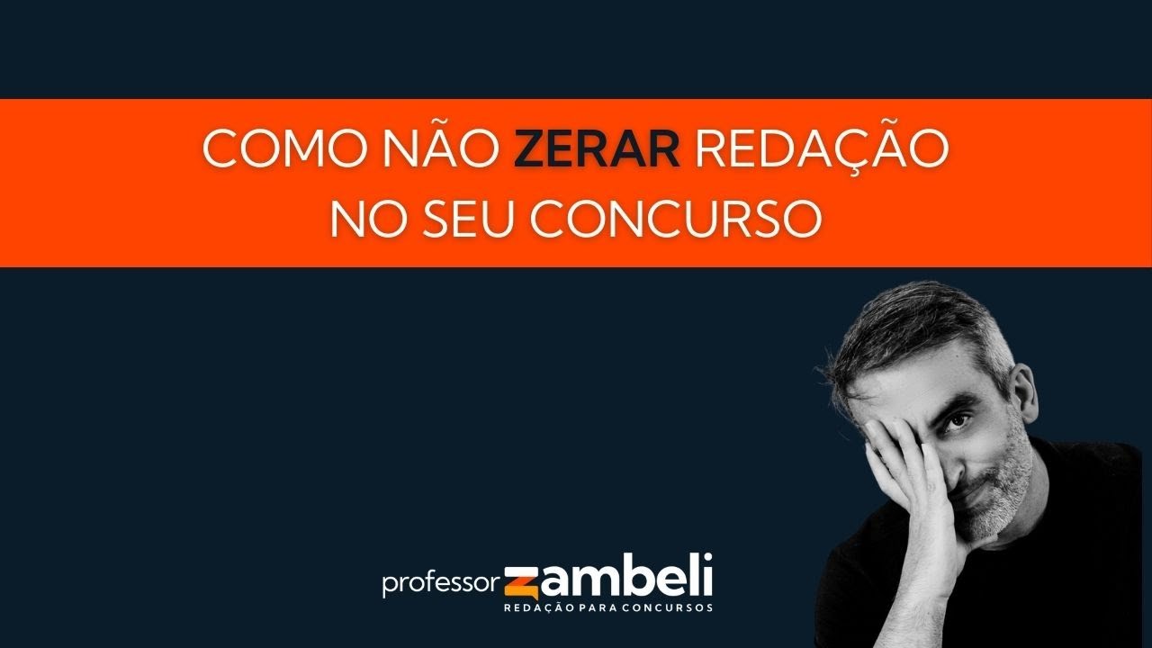 Como não ZERAR a redação!