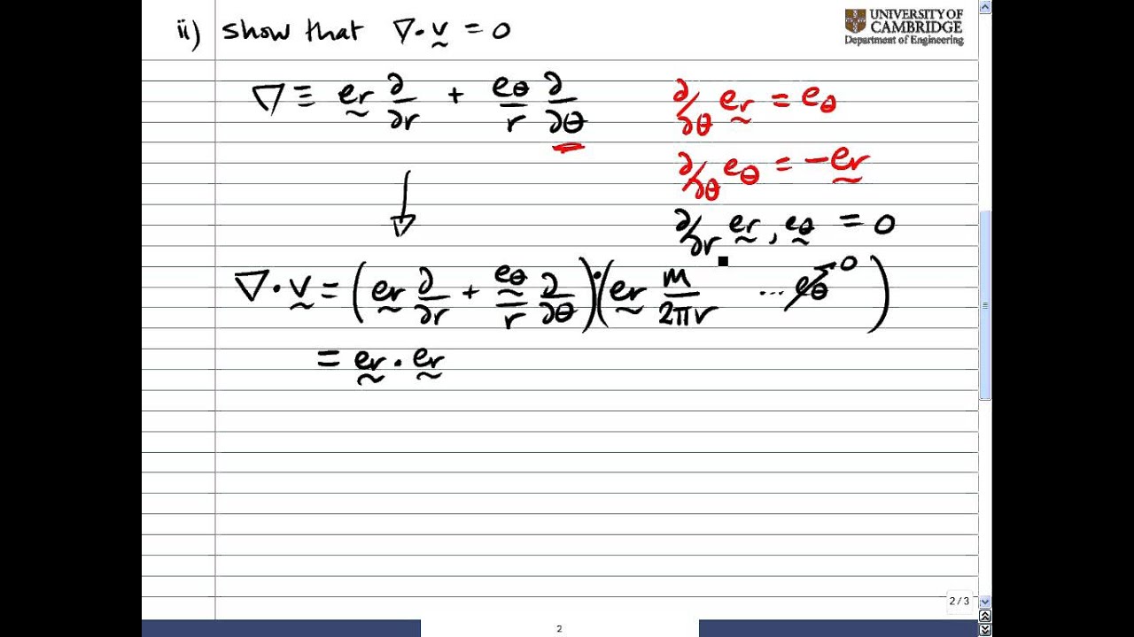 Worked example: point source in 2D